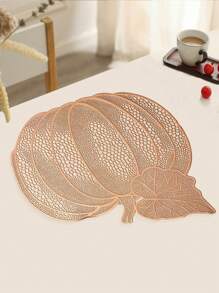 1-4 szt. Okrągłe proste podkładki z PCV, zmywalne, łatwe do czyszczenia, wycieranie, antypoślizgowe, odporne na ciepło, maty stołowe, słodka zaduma, eleganckie podkładki, ustawienie blatu, mata na stół w kuchni, świąteczne dekoracje weselne - Wielokolorowe - Zobacz 12