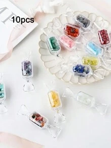 5pcs/10pcs, Clear Candy Plastic Storage Boxes, Cute Clear Jewelry Display Boxes, Small Business Supplies, Packaging Boxes, Wedding Decorations, Gift Boxes, - White - View 13