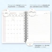 Daily Planner Plus 2025 Hard Cover Flowers Colorful - 米色 - 查看 6