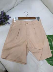 ANJO&M FASHlON Lined Shorts Linen Set Size S M G - 米色 - 查看 6