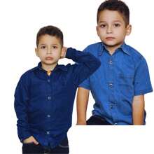 Young Boys Shirts - Blue - View 3