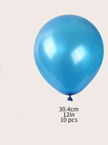 H.L.BALLOON 12inch Metallic Latex Balloons, Multicolored Balloons With Glitter And Confetti (33pcs) And 12inch Blue Balloons (10pcs) For Party Decoration, Christmas - Blue - View 7