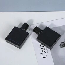 1pc 30ml Glass Refillable Perfume Bottle, Black Color, High-End Portable Fine Mist Toner Spray Bottle - Bottle - View 4