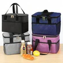 Cation Insulated Lunch Bag Portable Tote Lunch Box Bag For Office Workers & Students, Aluminum Foil Thicker Waterproof, Summer Outdoor Bags For Food, Picnic Camping Bags,Back To School