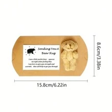 New A Little Pocket Bear Hug,Mini Frabic Stuffed Bears Animals Ornament,Tiny Bears Pocket Hug Token,Little Bear Long Distance Relationship Gifts For Him Friendship Gifts For Friends,Mini Teddy Bear,Small Teddy Bear,Pocket Hug,Mini Teddy Bear,Small Teddy Bear,Bear