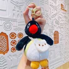 1pc Cute Penguin Plush Keychain Pendant Ornament Doll Backpack Decoration - Multicolor - View 9