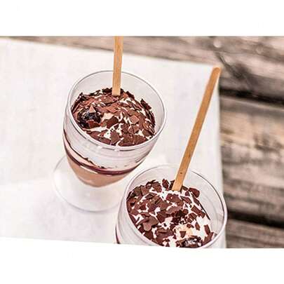  - Set Of 500 Wooden Stirrers 190x1.3x6mm Multipurpose And Practical | Algon - Set Of 500 Wooden Stirrers 190x1.3x6mm Strong, Functional And Easy To Use, Disposable And Disposable, Perfect For Parties, Cocktails And Events