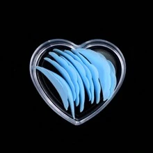 10Pcs Reusable Eyelash Curling Pad Kit Silicone Lash Lifting Pad Lamination Pad Eyelash Perm Rods 3D Eyelashes Extension Curler Pad Purming Tool - Multicolor - View 7