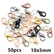 50 件合金龙虾扣挂钩，适用于项链、手链、链条、DIY 珠宝制作配件 - lobster clasp - 查看 22