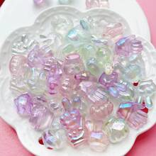 10pcs Mixed Glow-In-The-Dark Colorful Beaded Hand Gesture Design Beads, DIY Jewelry Making Supplies