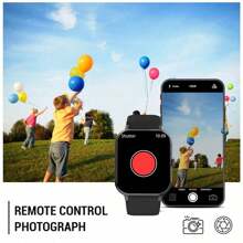 SENBONO Women's Smart Watch, Wireless Calling (Answering/Dialing), Heart Rate Monitoring, Menstrual Reminder, IP68 Waterproof, Fitness Tracker Smart Watch, Compatible With Android And IOS - Black - View 7