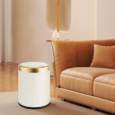 Motion Sensor Trash Can With Lid,3.5 Gallon Touchless Trash Bin,Automatic Waterproof Bathroom Garbage Can, Smart Plastic Trash Bins Suitable For Kitchen, Bathroom, Bedroom, Living Room, Office