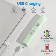 Herramienta de pulido y acicalado de uñas para mascotas con 2 velocidades y 3 métodos de pulido, cortaúñas eléctrico recargable por USB, pulidora de uñas eléctrica profesional para mascotas, máquina automática de manicura