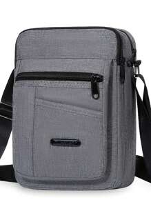 New Fashion Shoulder Bag Multi-Zipper Oxford Cloth Mobile Phone Bag Crossbody Bag Canvas Leisure Backpack Christmas Teacher Gift College University Bag For School Bag Sling Bag Gifts Scream Bag Outdoor Portable Gifts Vacation Gifts Side Bag Gifts Camping Sling Bag Summer Back To School Bag Pack Cross Body Bag Spring School Supplies Purse