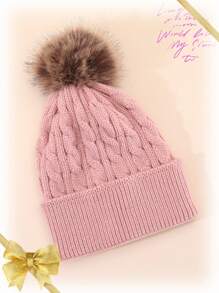 1pc Casual Striped & Plaid Knit Beanie Hat, Warm Acrylic Slouchy Ski Cap For Men And Women, Autumn/Winter - A - View 13