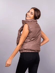 Women Winter Coats - 咖啡棕 - 查看 4