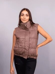 Women Winter Coats - 咖啡棕 - 查看 1