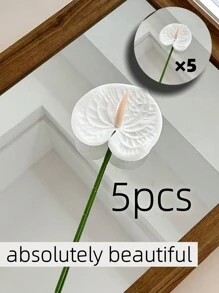 3 件/5 件人造红掌百合花适用于婚礼办公室派对酒店家居桌面装饰、情人节、礼物 - 3pc/5pc - 查看 22