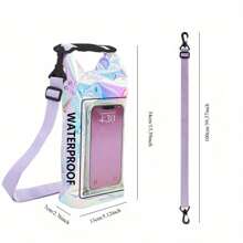 Geantă crossbody impermeabilă nouă de 67,63 oz cu buzunar pentru telefon - Colorată, PVC pentru agrement în aer liber și înot. 1 geantă de depozitare portabilă impermeabilă de 67,63 oz, husă pentru telefon mobil - Accesorii pentru navigație și caiac - Articole esențiale pentru camping, înot, plajă, pescuit, rafting, călătorii. Geantă impermeabilă portabilă pentru exterior, geantă impermeabilă pliabilă pentru telefon mobil cu ecran tactil de 67,63 oz, articole esențiale pentru înot, pescuit, rafting, călătorii. Geantă uscată marină impermeabilă IPX6, 67,63 oz - Geantă de depozitare pentru telefon mobil - Accesorii pentru navigație și caiac - Articole esențiale pentru camping, înot, plajă, pescuit, rafting, călătorii. Geantă impermeabilă portabilă pentru exterior, geantă impermeabilă pliabilă pentru telefon mobil cu ecran tactil de 67,63 oz, articole esențiale pentru înot, pescuit, rafting, portofel de călătorie pentru vacanța de vară, vacanță, piscină.