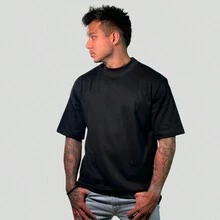 Kit 03 Oversized Maculina T-Shirt Streetwear Malhão High Round Collar Basic Plain T-Shirt Fafenix Launch - Xem 7