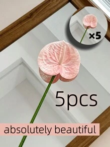 3 件/5 件人造红掌百合花适用于婚礼办公室派对酒店家居桌面装饰、情人节、礼物 - 3pc/5pc - 查看 21