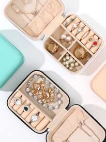 便攜式珠寶拉鍊收納盒 - 彩色 - 查看 7