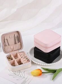 便攜式珠寶拉鍊收納盒 - 彩色 - 查看 8