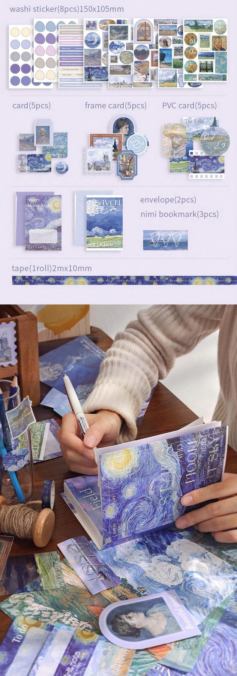 116pcs Painting Bullet Journal Kit, Incluing Notebook, Decoration