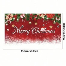 1 pieza Fondo fotográfico de Navidad con efecto bokeh, nieve de invierno, brillos de Navidad, bola azul, estrella, pastel, para decoración de mesa, Halloween, decoración de Halloween - rojo - Ver 5