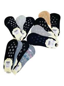 Women's Pilates YOGA Anti-Slip Sock Shoe Kit Printed/Smooth 35-41 - 彩色 - 查看 5