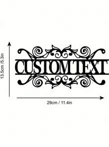 Uma Peça de Sinalização Metálica Personalizada de Estilo Rústico com Tulipa Selvagem de Ferro Forjado, Decoração para Jardim, Texto Personalizado, Decoração de Pátio Vintage, Presente para Jardineiro, Arte de Parede Externa, Decoração para Sala de Estar, Sala de Estar Familiar, Decoração de Escritório
