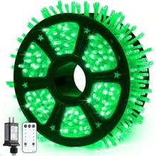 KBO JMEXSUSS 600 LED Green Lights For Outdoor Tree Decorations, Clear Wire 168 Ft Green Christmas String Lights Outdoor Indoor Plug In For Halloween Christmas Tree Bar Party Decor - 綠色 - 查看 1