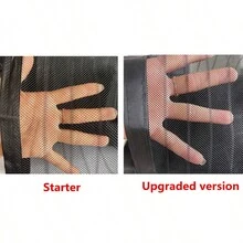 1 Set Of Magnetic Screen Doors (Black), Self Sealing Heavy-Duty Hands-Free Mesh Partitions, Insect Proof - White - View 10