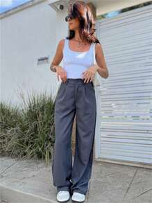 Women Pants - Graphite Gray - View 1