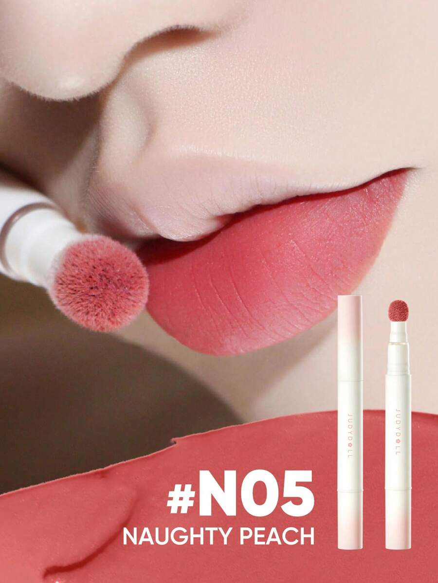 JUDYDOLL 哑光唇粉气垫霜，橙花唇粉霜，哑光唇彩，唇釉，不拔干，持久显色，适合化妆、派对、约会、婚礼、婚礼宾客、单身派对、自然学生妆、甜美妆、血红色妆、约会妆