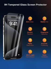 3 片高清屏幕保护膜玻璃，适用于 11/12/13/14/15/16/16 Plus/16 Pro/16 Pro Max/16e/17/17 Air/17 Pro/17 Pro Max，防刮、防震、防水