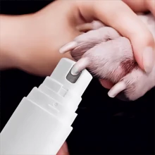 Herramienta de pulido y acicalado de uñas para mascotas con 2 velocidades y 3 métodos de pulido, cortaúñas eléctrico recargable por USB, pulidora de uñas eléctrica profesional para mascotas, máquina automática de manicura