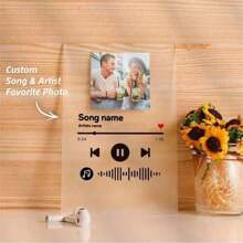 1pc aangepaste muziekplaat, gepersonaliseerde acrylplaat, aangepast paarliedcadeau, aangepaste albumhoes, gepersonaliseerde fotolijsten, aangepaste liedposter, aangepaste plaquettefoto, gepersonaliseerde muziekposter, muziekplaatafdruk, muziekposterafdruk, huwelijkscadeau, jubileumcadeau, housewarmingcadeaus , Moederdagcadeau, Vaderdagcadeau, Cadeau voor moeder/vader, Cadeau voor hem/vriend/man, Cadeau voor haar/vriendin/vrouw