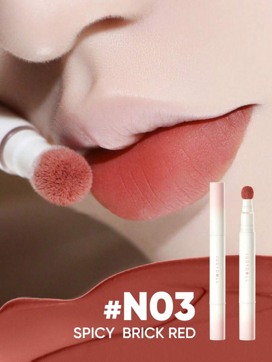 哑光唇粉气垫，橙花唇粉霜，哑光唇彩，唇膏，润唇膏，无唇纹，柔滑持久，防晕染，完美适用于化妆、派对、约会、婚礼、婚礼宾客、单身派对、自然校园妆、甜美妆、血红色妆、约会妆