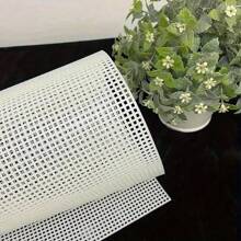2pcs Square Plastic Grid Sheets, DIY Tote Bags Net Bottoms, Tissue Box Shaping, Handcraft Supplies, Circles - White Large Hole Grid - View 4