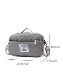 2pcs/Set Large Capacity Travel Tote Bag, Wet & Dry Separated Gym Bag, Weekend Overnight Shoulder Bag, Mom Bag For Hospital, Travel Bag, Vacation Bag, Weekend Bag, Overnight Bag, With Trolley Strap, Shoe Compartment, Carry-On Bag, Cosmetic Organizer, Suitable For Suitcase, Gym Bag, Travel Tote, Personal Bag, College Bag, Luggage Bag, Weekend Bag, Hospital Bag, Winter - Grey - View 6