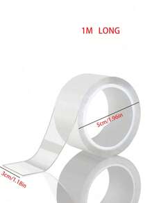 1 Roll Multi-Functional Nano Tape, Painless Hook-And-Loop, Transparent High Viscosity Double-Sided Nano Tape - Transparent - View 2