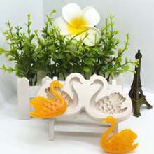 3D Couple Swan Silicone Mold 3D DIY Home Decor Mould Soap Molds Tool Accessories