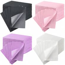 125/50/20/10 pièces Tapis de table pour nail art, serviettes en papier jetables pour ongles, serviettes en papier pour nail art imperméables rose 3 épaisseurs 13" X 18" pour kit de décoration de table à ongles, accessoires de nail art