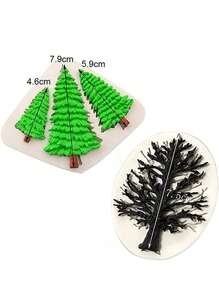 1/2 pièces Moules à gâteau en forme d'arbre sec en silicone, moules à fondant pour la décoration de gâteaux, outils de cuisson au chocolat, décorations de Noël, décorations de Noël, cadeaux de Noël, fournitures pour fête de Noël, décorations de Noël, pyjamas de Noël, cadeaux de Noël, décorations de Noël - Gris pâle - Voir 5