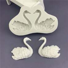 3D Couple Swan Silicone Mold 3D DIY Home Decor Mould Soap Molds Tool Accessories