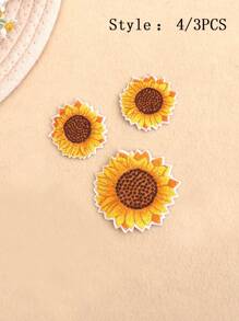 18 Pieces/Set  Butterfly And Flower Pattern Embroidery And Ironing Patches, Suitable For DIY Clothing And Accessories - Unique Designs For Hats, Jeans, Dresses, Etc., CuteCartoon Embroidery Patches - 彩色 - 查看 13