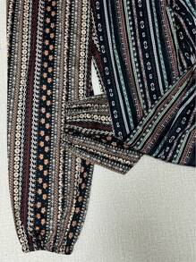 2 pièces Pantalon de pyjama à imprimé floral, avec taille élastique confortable pour les femmes, vêtements de nuit et d'intérieur