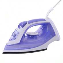 A 1200W Steam Iron With A 200ml Water Tank, Featuring Adjustable Multi-Level Temperature Settings, Suitable For Various Fabrics. It Heats Up Quickly, Has A 1.8M Power Cord, Includes Overheat Protection, Multifunctional Spray, And Low-Temperature Leak Prevention, Making It Ideal For Beginners. - 查看 6