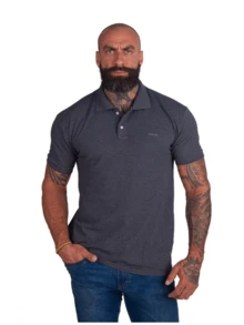 Kit 5 Men's Polo Shirt Slim Blouse Wholesale Piquet - Xám - Xem 4